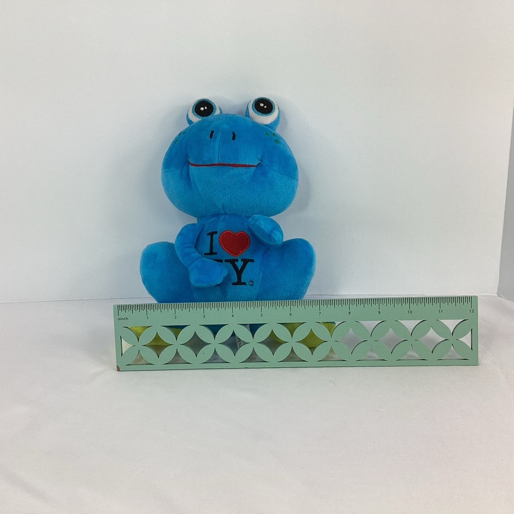 I ❤️ Love New York Blue Frog Plush New York State Department Of Economics Small - Picture 9 of 9